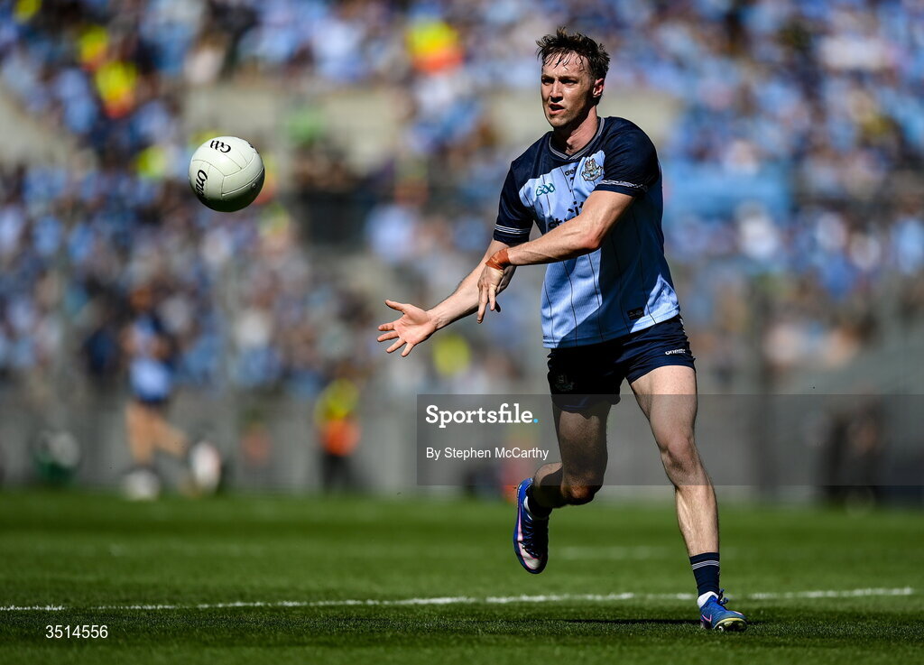 12 July 2026; Eoin Kennedy of Dublin during the GAA Football All-Ireland Senior Championship semi-final match between Dublin and Kerry at Croke Park in Dublin. Photo by Stephen McCarthy/Sportsfile