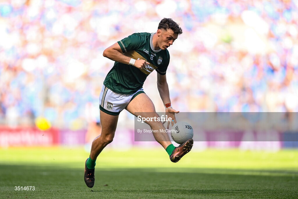 12 July 2026; David Clifford of Kerry during the GAA Football All-Ireland Senior Championship semi-final match between Dublin and Kerry at Croke Park in Dublin. Photo by Stephen McCarthy/Sportsfile