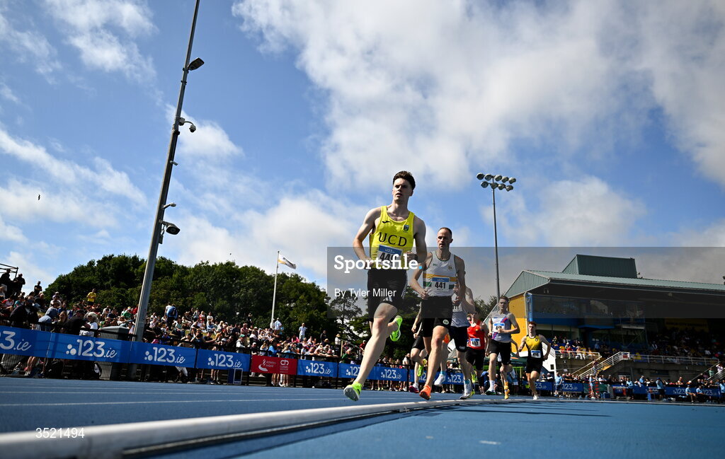 25 July 2026; Cian McPhillips of U.C.D. A.C., Dublin, competes in the men's 800m heats during day one of the 123.ie National Senior Track & Field Championships 2026 at Morton Stadium in Dublin. Photo by Tyler Miller/Sportsfile