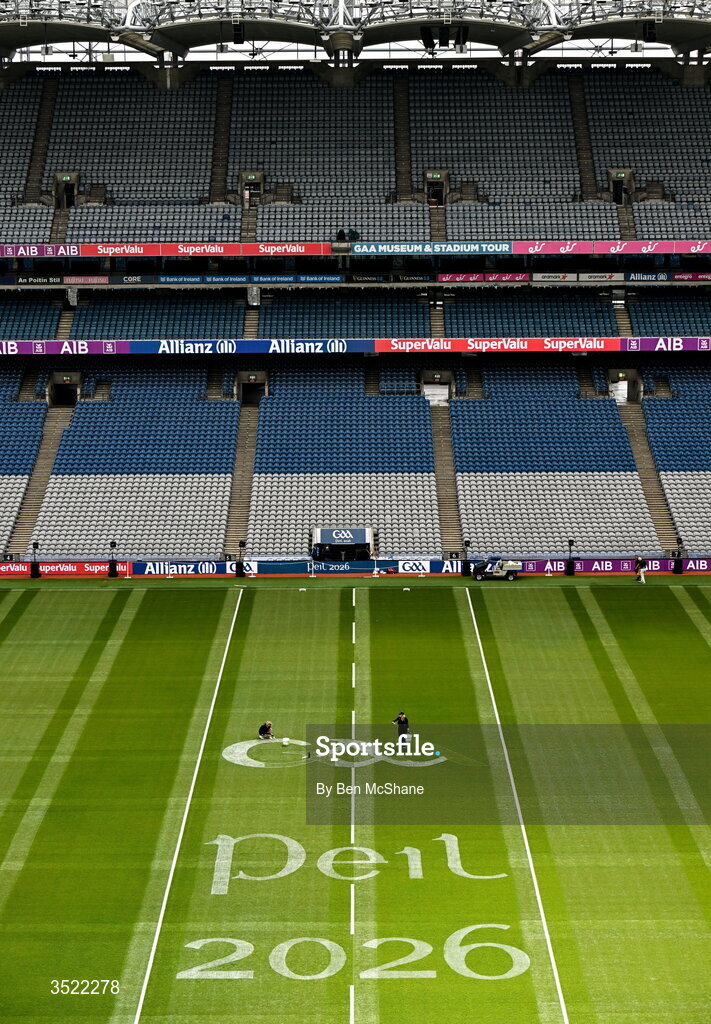 26 July 2026; A general view inside Croke Park before the GAA Football All-Ireland Senior Championship final match between Kerry and Mayo at Croke Park in Dublin. Photo by Ben McShane/Sportsfile
