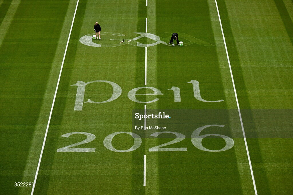 26 July 2026; A general view inside Croke Park before the GAA Football All-Ireland Senior Championship final match between Kerry and Mayo at Croke Park in Dublin. Photo by Ben McShane/Sportsfile