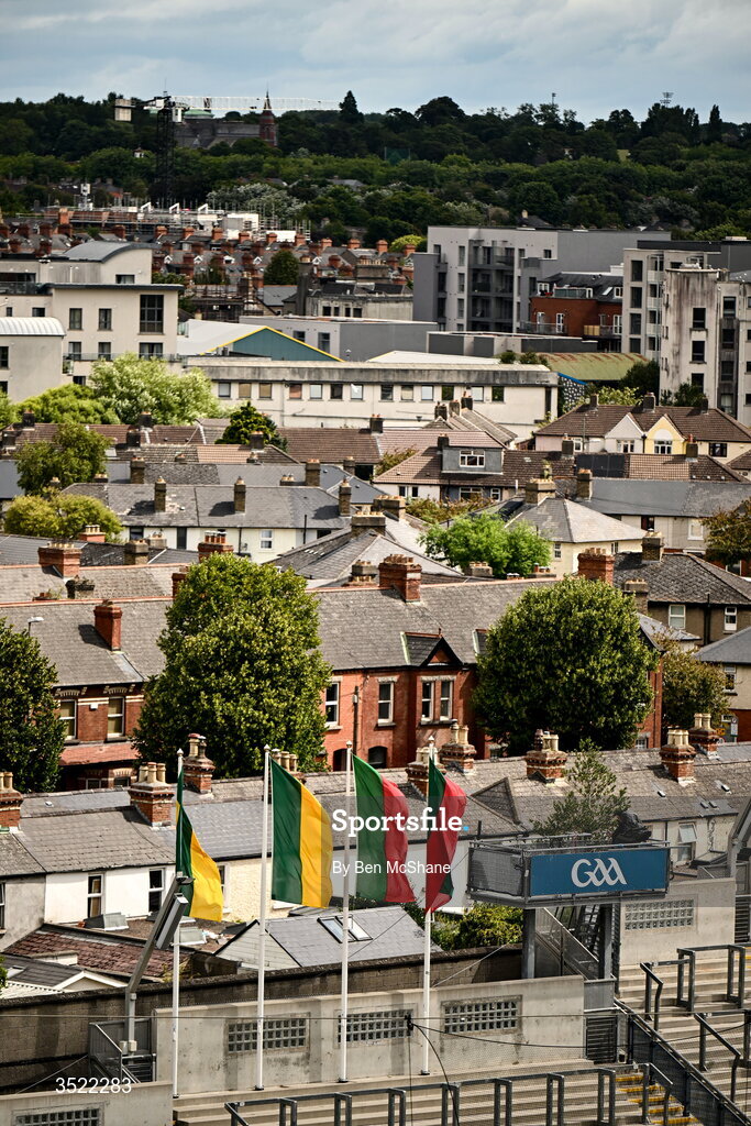 26 July 2026; A general view form inside Croke Park before the GAA Football All-Ireland Senior Championship final match between Kerry and Mayo at Croke Park in Dublin. Photo by Ben McShane/Sportsfile
