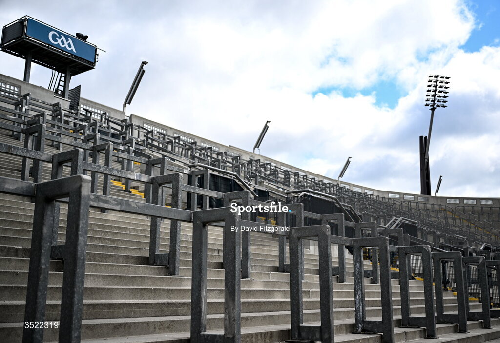 26 July 2026; A general view of Hill 16 before the GAA Football All-Ireland Senior Championship final match between Kerry and Mayo at Croke Park in Dublin. Photo by David Fitzgerald/Sportsfile