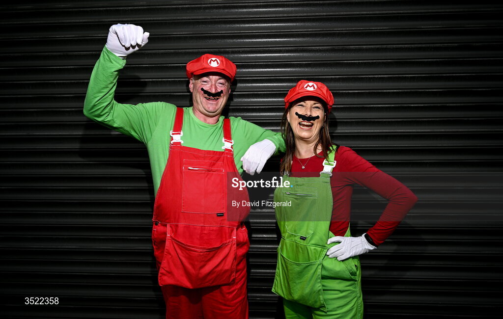 26 July 2026; Mayo supporters Declan and Imelda Prendergast, from Castlebar in Mayo, before the GAA Football All-Ireland Senior Championship final match between Kerry and Mayo at Croke Park in Dublin. Photo by David Fitzgerald/Sportsfile