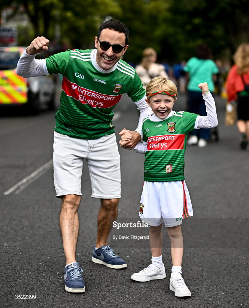26 July 2026; Mayo supporters before the GAA Football All-Ireland Senior Championship final match between Kerry and Mayo at Croke Park in Dublin. Photo by David Fitzgerald/Sportsfile
