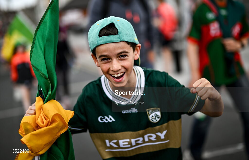 26 July 2026; Kerry supporter Adam Scott before the GAA Football All-Ireland Senior Championship final match between Kerry and Mayo at Croke Park in Dublin. Photo by David Fitzgerald/Sportsfile