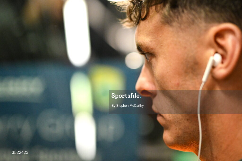 26 July 2026; David Clifford of Kerry arrives ahead of the GAA Football All-Ireland Senior Championship final match between Kerry and Mayo at Croke Park in Dublin. Photo by Stephen McCarthy/Sportsfile