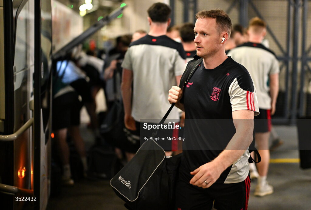 26 July 2026; Rob Hennelly of Mayo arrives ahead of the GAA Football All-Ireland Senior Championship final match between Kerry and Mayo at Croke Park in Dublin. Photo by Stephen McCarthy/Sportsfile