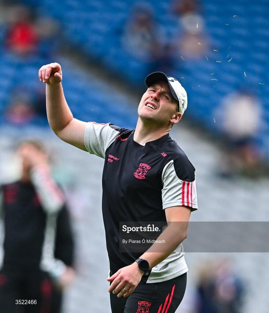 26 July 2026; Mayo manager Andy Moran before the GAA Football All-Ireland Senior Championship final match between Kerry and Mayo at Croke Park in Dublin. Photo by Piaras Ó Mídheach/Sportsfile