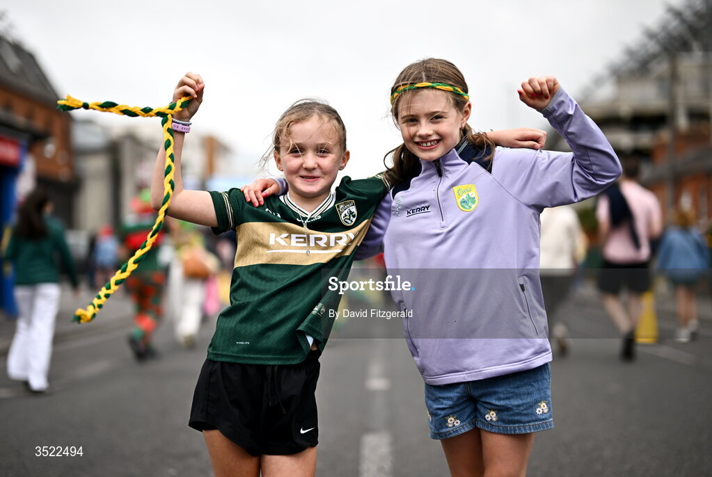 26 July 2026; Kerry supporters before the GAA Football All-Ireland Senior Championship final match between Kerry and Mayo at Croke Park in Dublin. Photo by David Fitzgerald/Sportsfile
