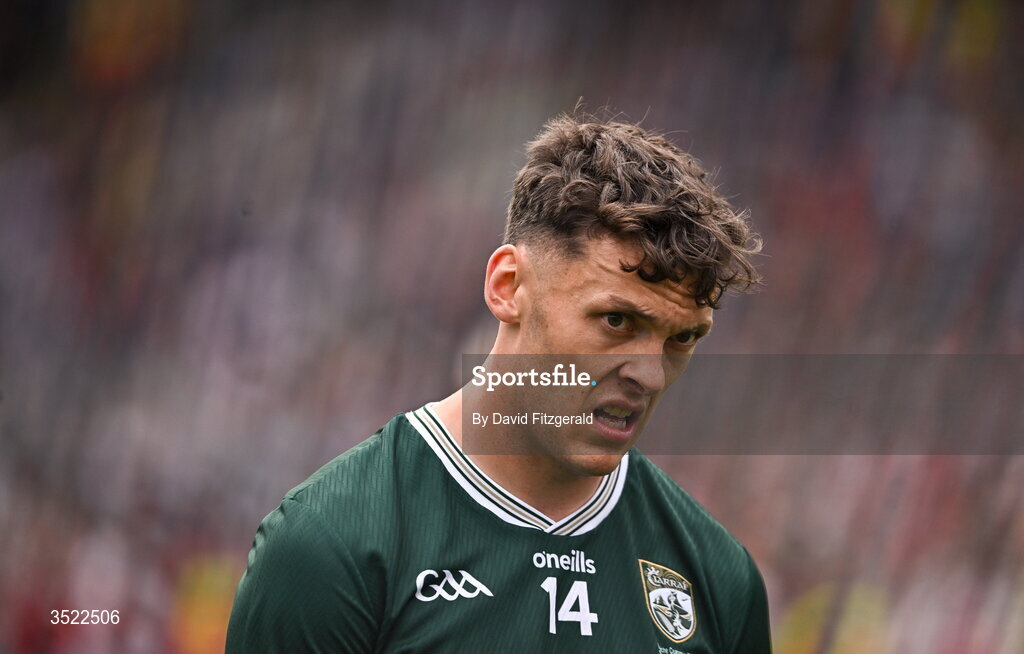 26 July 2026; David Clifford of Kerry before the GAA Football All-Ireland Senior Championship final match between Kerry and Mayo at Croke Park in Dublin. Photo by David Fitzgerald/Sportsfile