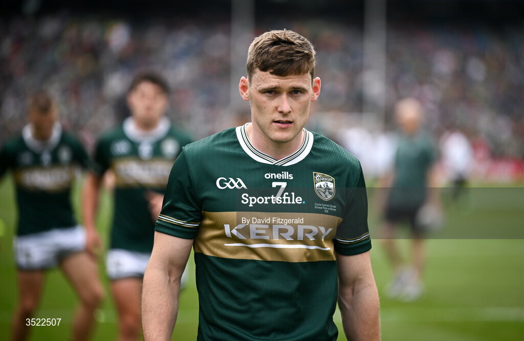 26 July 2026; Gavin White of Kerry before the GAA Football All-Ireland Senior Championship final match between Kerry and Mayo at Croke Park in Dublin. Photo by David Fitzgerald/Sportsfile