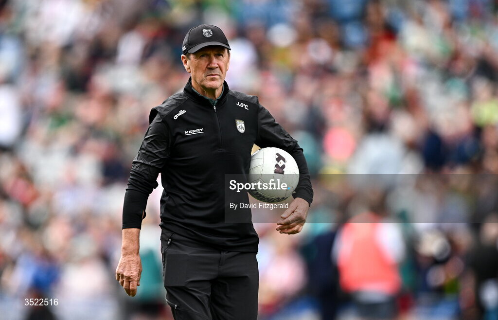 26 July 2026; Kerry manager Jack O'Connor before the GAA Football All-Ireland Senior Championship final match between Kerry and Mayo at Croke Park in Dublin. Photo by David Fitzgerald/Sportsfile