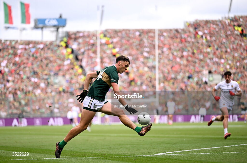 26 July 2026; David Clifford of Kerry during the GAA Football All-Ireland Senior Championship final match between Kerry and Mayo at Croke Park in Dublin. Photo by Stephen McCarthy/Sportsfile