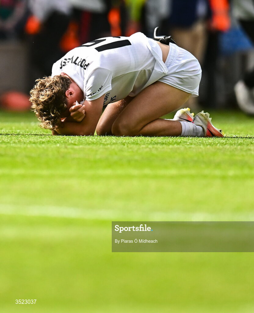 26 July 2026; Kobe McDonald of Mayo after the GAA Football All-Ireland Senior Championship final match between Kerry and Mayo at Croke Park in Dublin. Photo by Piaras Ó Mídheach/Sportsfile
