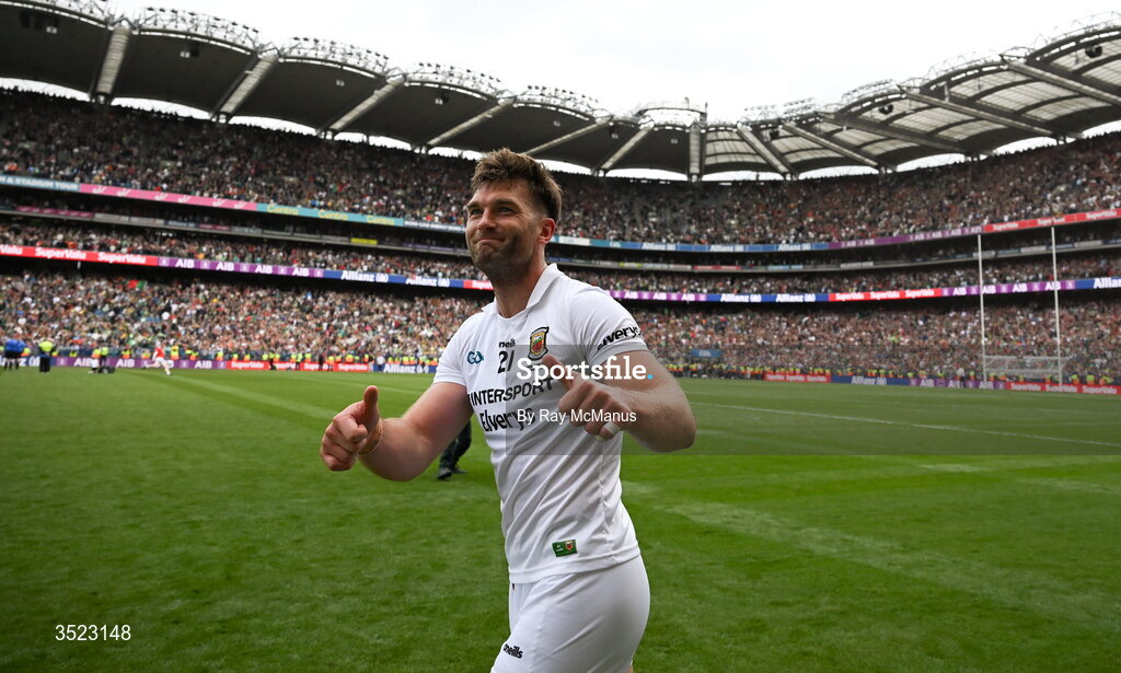 26 July 2026; Aidan O'Shea of Mayo after the GAA Football All-Ireland Senior Championship final match between Kerry and Mayo at Croke Park in Dublin. Photo by Ray McManus/Sportsfile