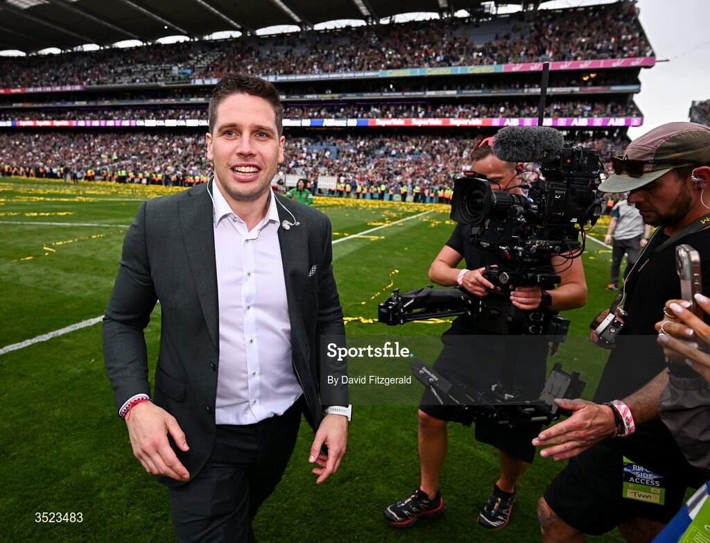 26 July 2026; Former Mayo player Lee Keegan after the GAA Football All-Ireland Senior Championship final match between Kerry and Mayo at Croke Park in Dublin. Photo by David Fitzgerald/Sportsfile