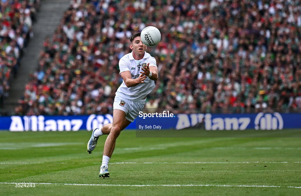 26 July 2026; Enda Hession of Mayo during the GAA Football All-Ireland Senior Championship final match between Kerry and Mayo at Croke Park in Dublin. Photo by Seb Daly/Sportsfile