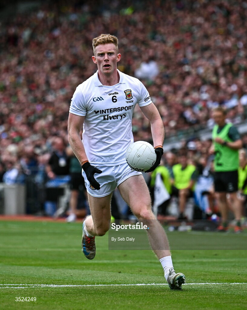 26 July 2026; David McBrien of Mayo during the GAA Football All-Ireland Senior Championship final match between Kerry and Mayo at Croke Park in Dublin. Photo by Seb Daly/Sportsfile