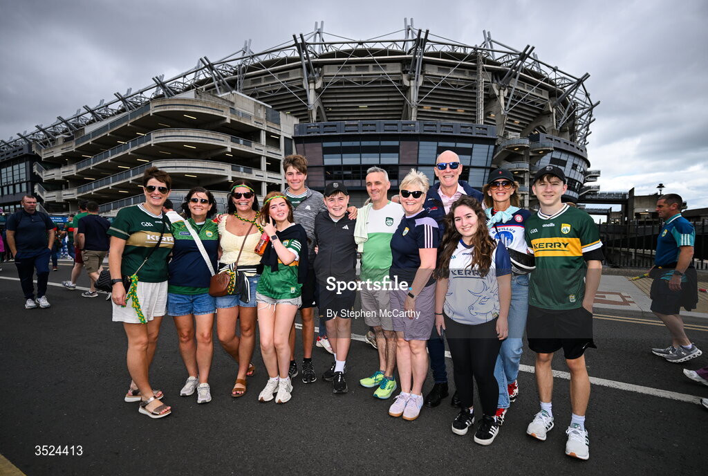 26 July 2026; Kerry supporters before the GAA Football All-Ireland Senior Championship final match between Kerry and Mayo at Croke Park in Dublin. Photo by Stephen McCarthy/Sportsfile