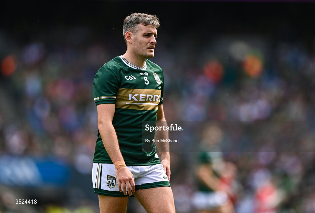 26 July 2026; Graham O'Sullivan of Kerry before the GAA Football All-Ireland Senior Championship final match between Kerry and Mayo at Croke Park in Dublin. Photo by Ben McShane/Sportsfile