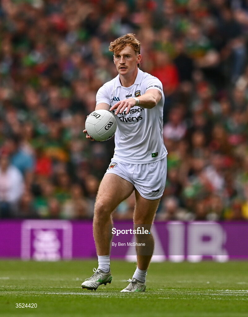 26 July 2026; Jack Carney of Mayo during the GAA Football All-Ireland Senior Championship final match between Kerry and Mayo at Croke Park in Dublin. Photo by Ben McShane/Sportsfile