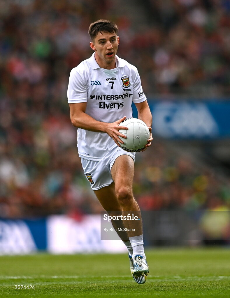 26 July 2026; Enda Hession of Mayo during the GAA Football All-Ireland Senior Championship final match between Kerry and Mayo at Croke Park in Dublin. Photo by Ben McShane/Sportsfile