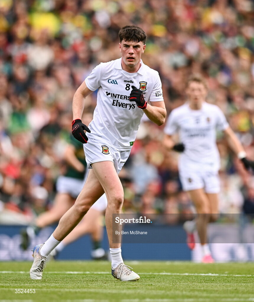 26 July 2026; Bob Tuohy of Mayo during the GAA Football All-Ireland Senior Championship final match between Kerry and Mayo at Croke Park in Dublin. Photo by Ben McShane/Sportsfile