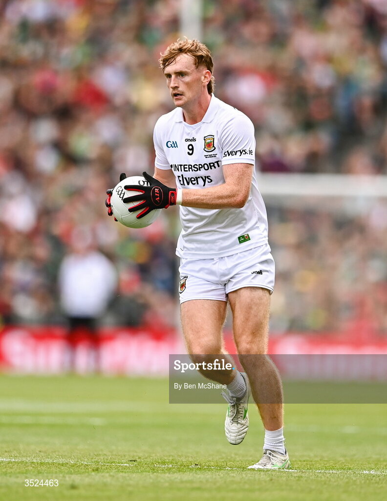 26 July 2026; Jack Carney of Mayo during the GAA Football All-Ireland Senior Championship final match between Kerry and Mayo at Croke Park in Dublin. Photo by Ben McShane/Sportsfile
