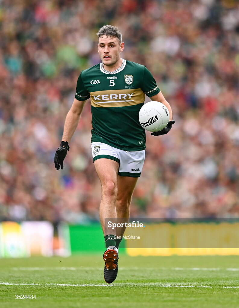 26 July 2026; Graham O'Sullivan of Kerry during the GAA Football All-Ireland Senior Championship final match between Kerry and Mayo at Croke Park in Dublin. Photo by Ben McShane/Sportsfile