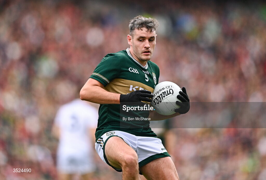 26 July 2026; Graham O'Sullivan of Kerry during the GAA Football All-Ireland Senior Championship final match between Kerry and Mayo at Croke Park in Dublin. Photo by Ben McShane/Sportsfile