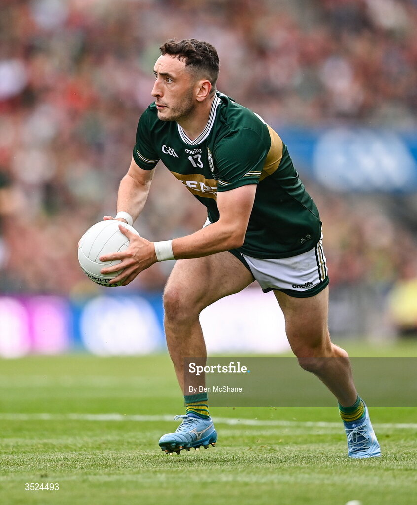 26 July 2026; Paudie Clifford of Kerry during the GAA Football All-Ireland Senior Championship final match between Kerry and Mayo at Croke Park in Dublin. Photo by Ben McShane/Sportsfile