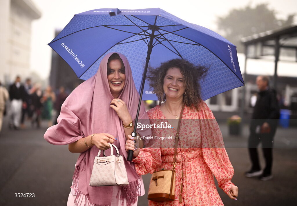 27 July 2026; Racegoers arrive prior to racing during day one of the Galway Races Summer Festival at Ballybrit Racecourse in Galway. Photo by David Fitzgerald/Sportsfile