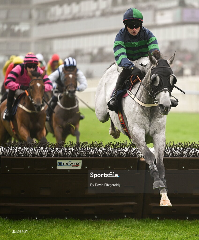 27 July 2026; Claude, with Aidan Kelly up, in action during the EASYFIX Iggy Daly Handicap Hurdle on day one of the Galway Races Summer Festival at Ballybrit Racecourse in Galway. Photo by David Fitzgerald/Sportsfile