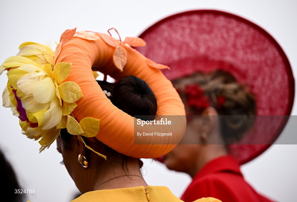 27 July 2026; Hats are seen on day one of the Galway Races Summer Festival at Ballybrit Racecourse in Galway. Photo by David Fitzgerald/Sportsfile