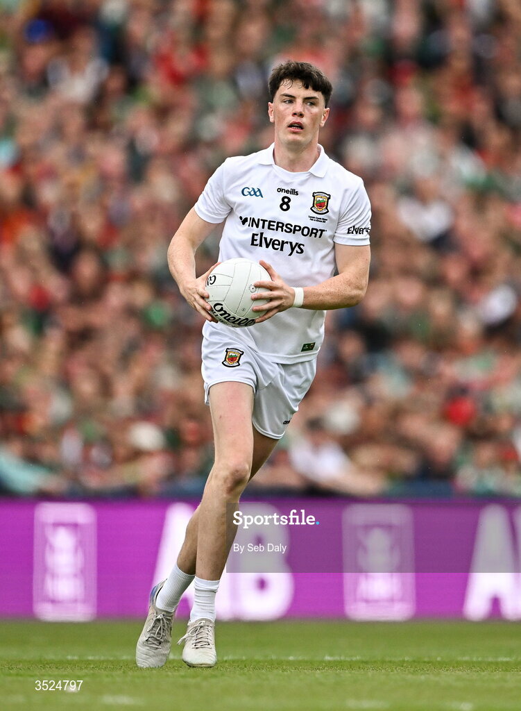 26 July 2026; Bob Tuohy of Mayo during the GAA Football All-Ireland Senior Championship final match between Kerry and Mayo at Croke Park in Dublin. Photo by Seb Daly/Sportsfile