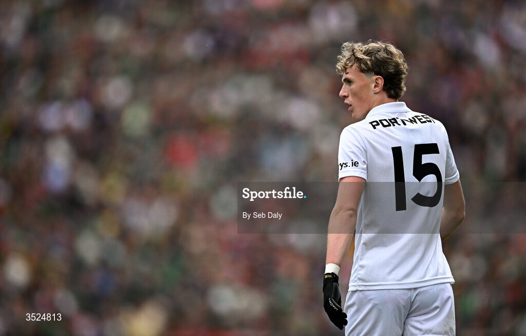 26 July 2026; Kobe McDonald of Mayo during the GAA Football All-Ireland Senior Championship final match between Kerry and Mayo at Croke Park in Dublin. Photo by Seb Daly/Sportsfile