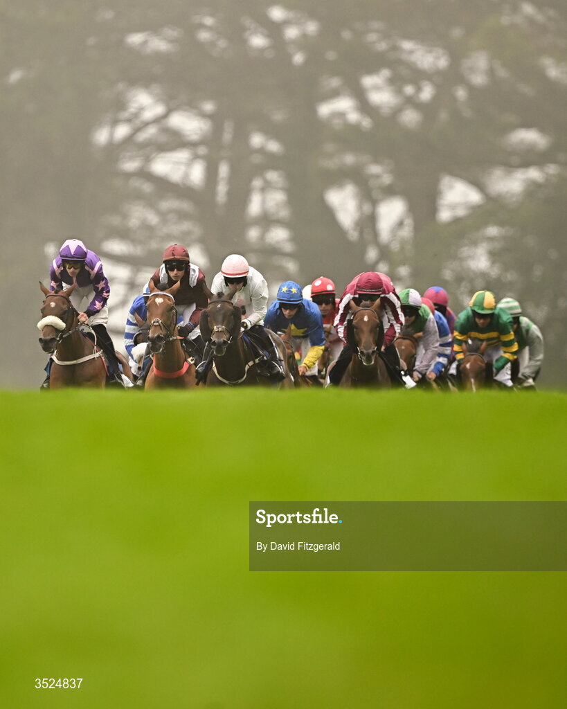 27 July 2026; Runners and riders during the Connacht Hotel Handicap during day one of the Galway Races Summer Festival at Ballybrit Racecourse in Galway. Photo by David Fitzgerald/Sportsfile