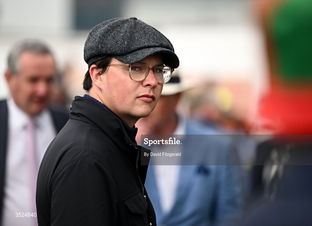 27 July 2026; Trainer Joseph O'Brien during day one of the Galway Races Summer Festival at Ballybrit Racecourse in Galway. Photo by David Fitzgerald/Sportsfile