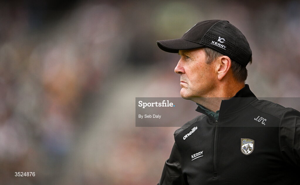 26 July 2026; Kerry manager Jack O'Connor during the GAA Football All-Ireland Senior Championship final match between Kerry and Mayo at Croke Park in Dublin. Photo by Seb Daly/Sportsfile