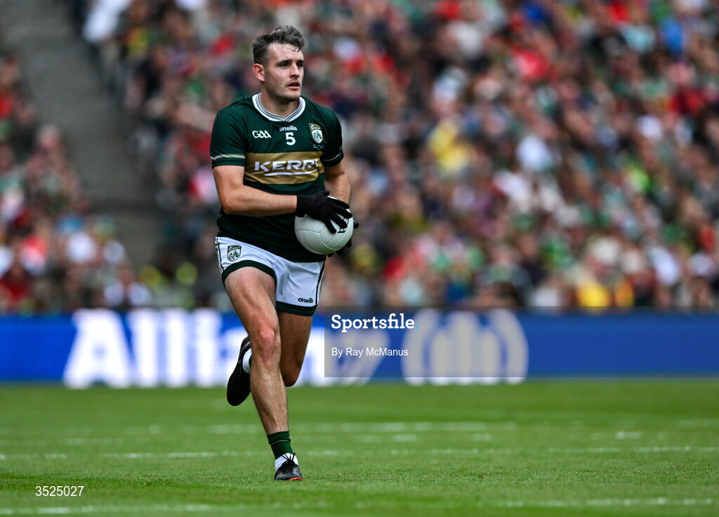 26 July 2026; Graham O'Sullivan of Kerry during the GAA Football All-Ireland Senior Championship final match between Kerry and Mayo at Croke Park in Dublin. Photo by Ray McManus/Sportsfile