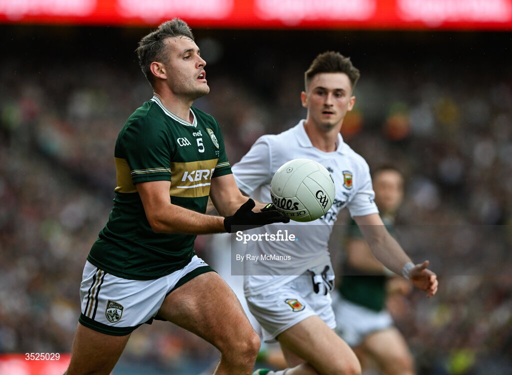 26 July 2026; Graham O'Sullivan of Kerry during the GAA Football All-Ireland Senior Championship final match between Kerry and Mayo at Croke Park in Dublin. Photo by Ray McManus/Sportsfile