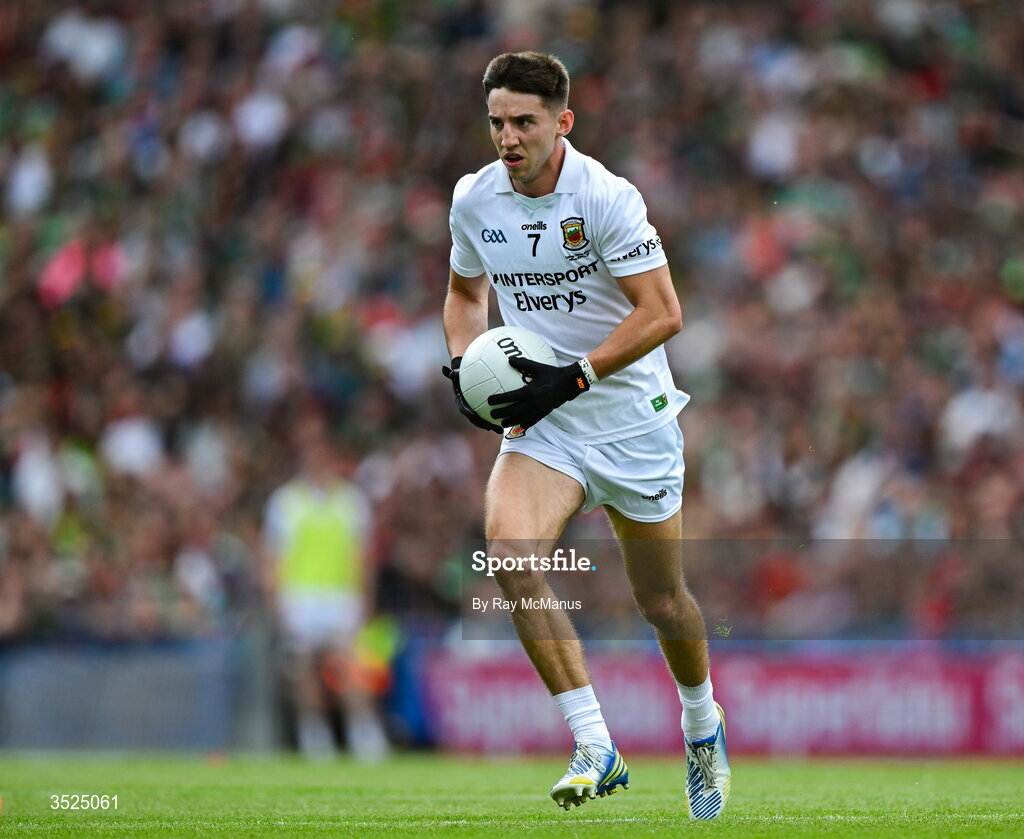 26 July 2026; Enda Hession of Mayo during the GAA Football All-Ireland Senior Championship final match between Kerry and Mayo at Croke Park in Dublin. Photo by Ray McManus/Sportsfile