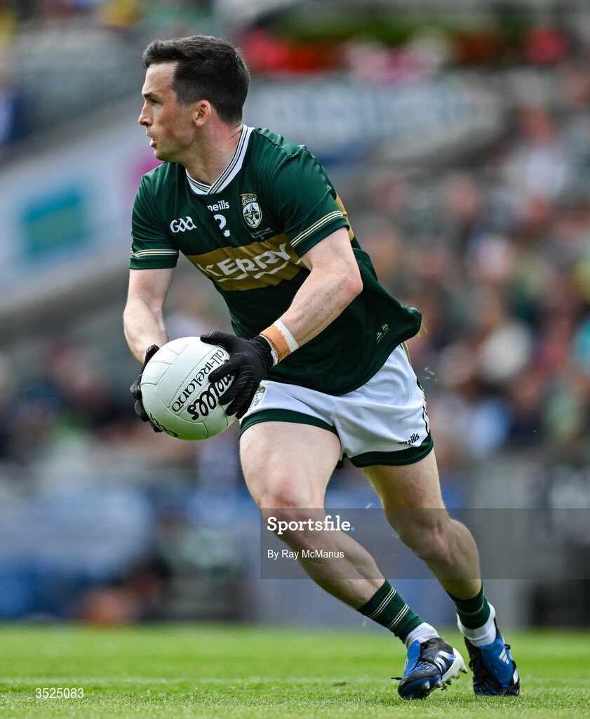 26 July 2026; Paul Murphy of Kerry during the GAA Football All-Ireland Senior Championship final match between Kerry and Mayo at Croke Park in Dublin. Photo by Ray McManus/Sportsfile