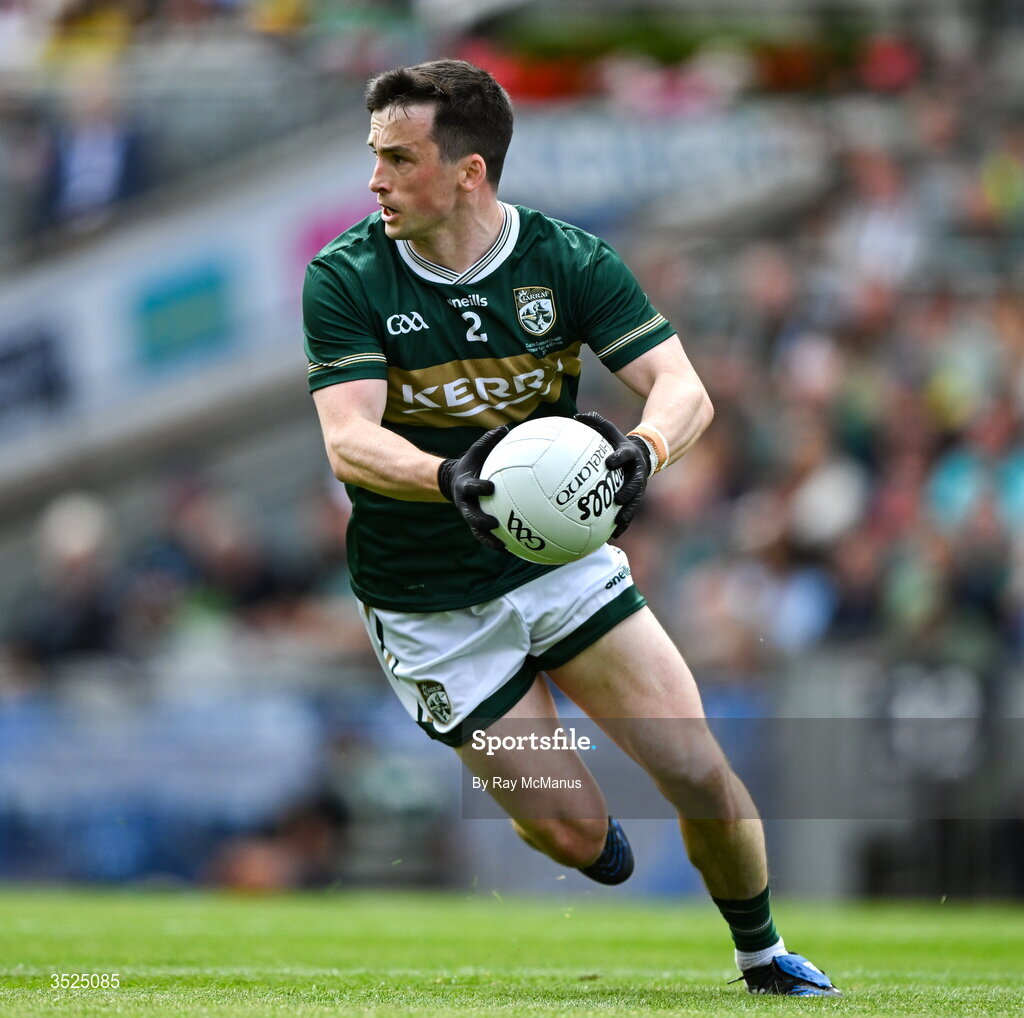 26 July 2026; Paul Murphy of Kerry during the GAA Football All-Ireland Senior Championship final match between Kerry and Mayo at Croke Park in Dublin. Photo by Ray McManus/Sportsfile
