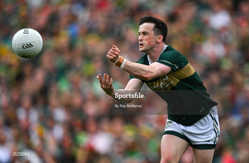 26 July 2026; Paul Murphy of Kerry during the GAA Football All-Ireland Senior Championship final match between Kerry and Mayo at Croke Park in Dublin. Photo by Ray McManus/Sportsfile