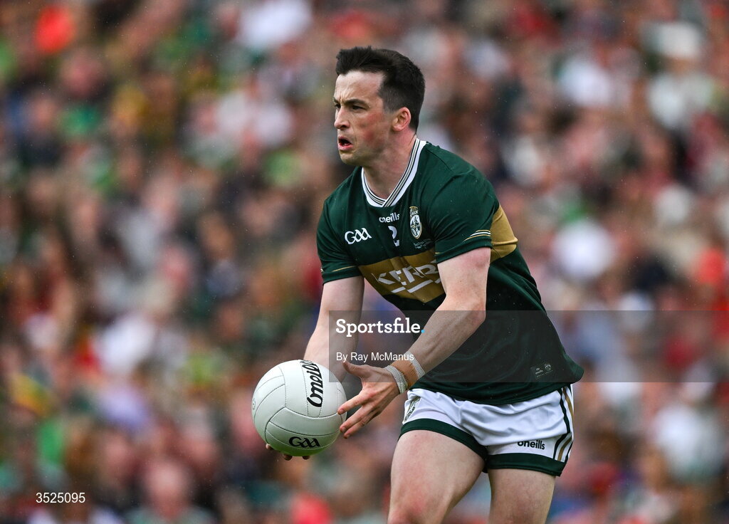 26 July 2026;  Paul Murphy of Kerry during the GAA Football All-Ireland Senior Championship final match between Kerry and Mayo at Croke Park in Dublin. Photo by Ray McManus/Sportsfile