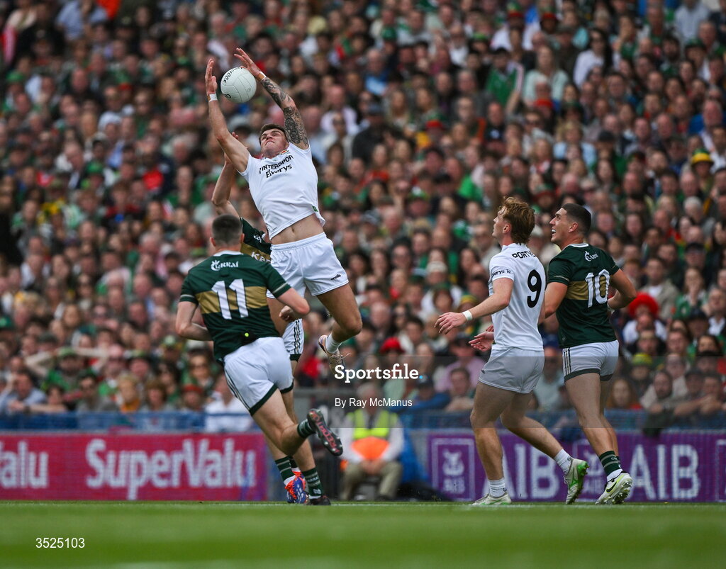 26 July 2026; Jordan Flynn of Mayo during the GAA Football All-Ireland Senior Championship final match between Kerry and Mayo at Croke Park in Dublin. Photo by Ray McManus/Sportsfile