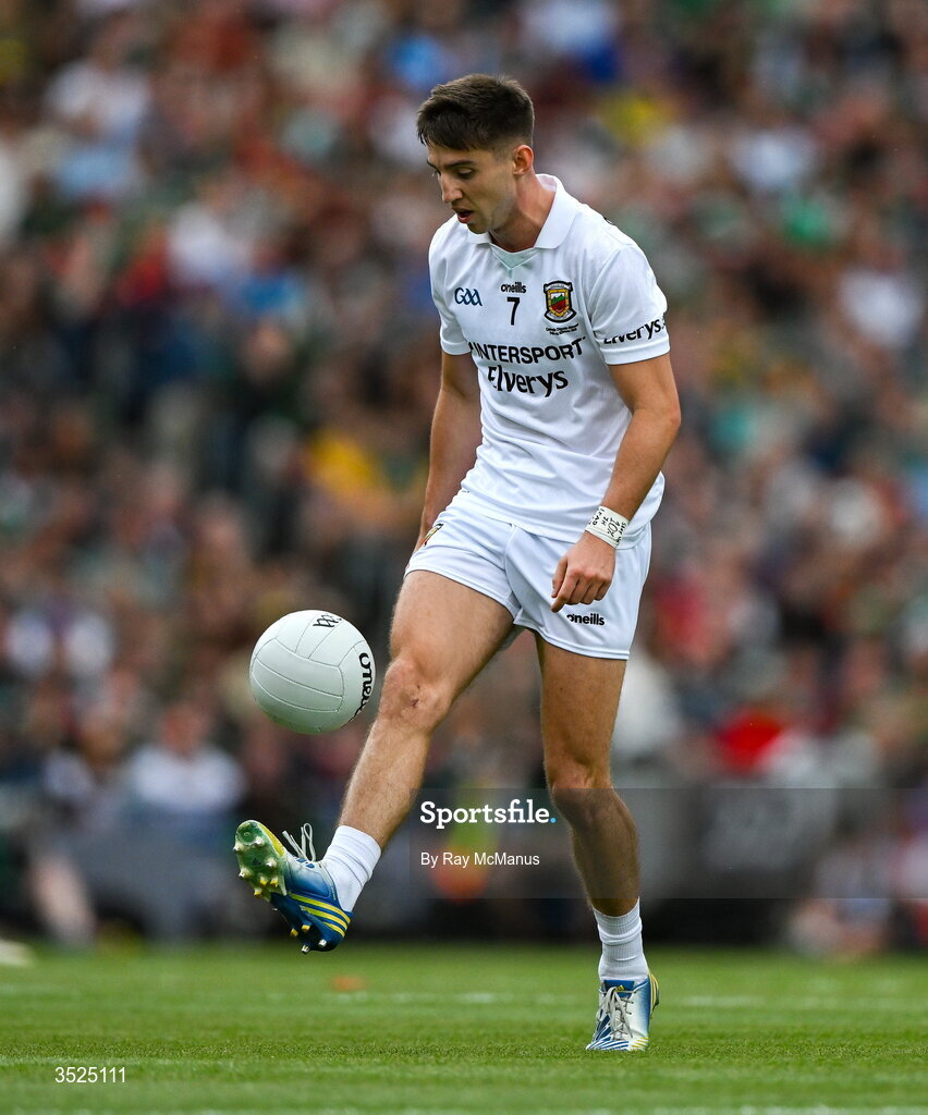 26 July 2026; Enda Hession of Mayo during the GAA Football All-Ireland Senior Championship final match between Kerry and Mayo at Croke Park in Dublin. Photo by Ray McManus/Sportsfile