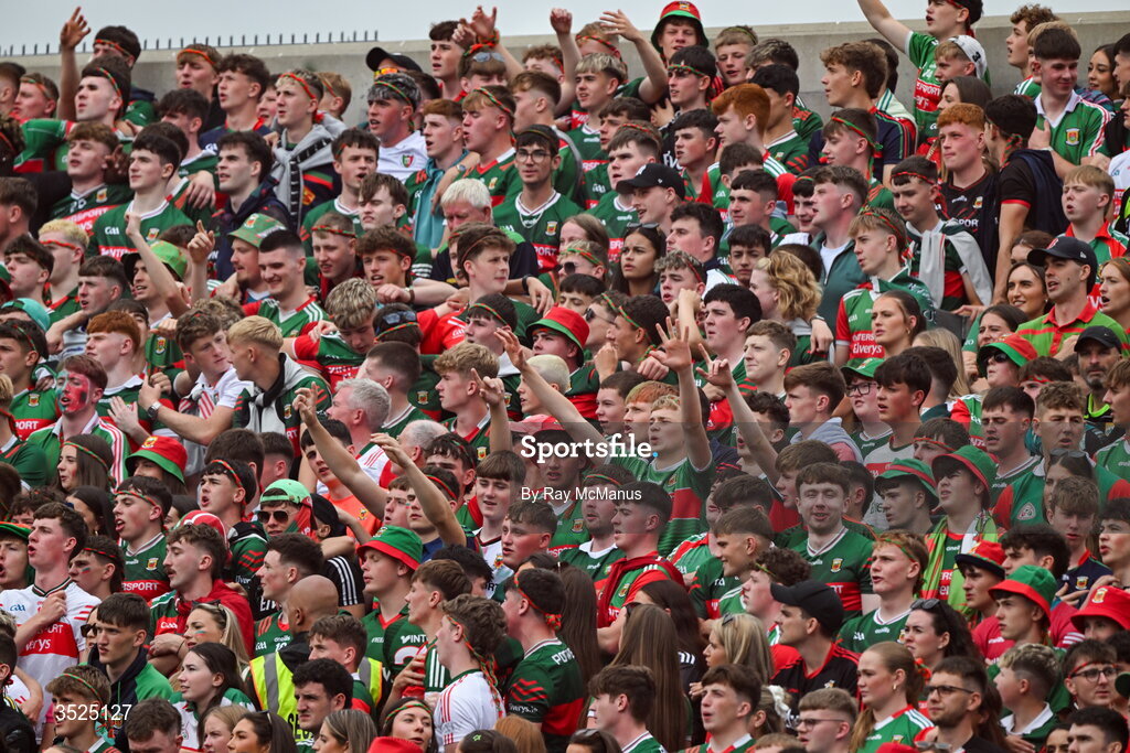 26 July 2026; Supporters, on Hill 16, before the GAA Football All-Ireland Senior Championship final match between Kerry and Mayo at Croke Park in Dublin. Photo by Ray McManus/Sportsfile